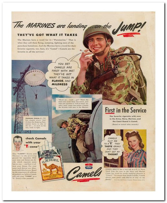 8x10 Vintage Ad 1944 The Marines Are 02062503165
