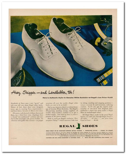 8x10 Vintage Ad 1944 Ahoy Skipper And Landlubber 02062503166
