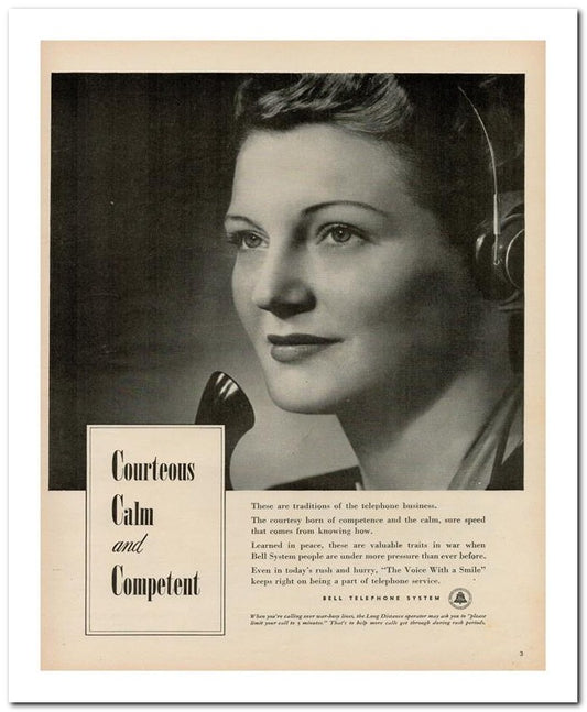 8x10 Vintage Ad 1944 Competent 02062503169