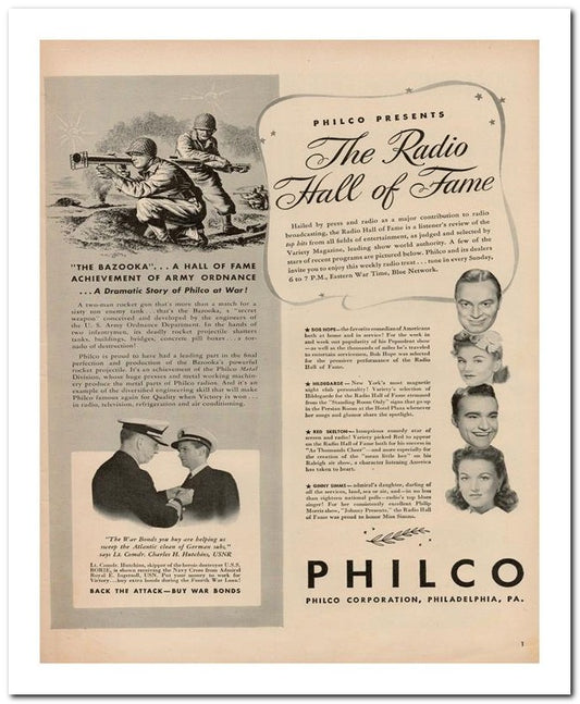 8x10 Vintage Ad 1944 Philco 02062503188