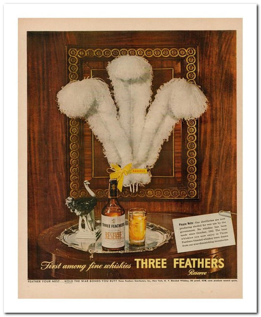 8x10 Vintage Ad 1944 Whiskies Three 02062503189