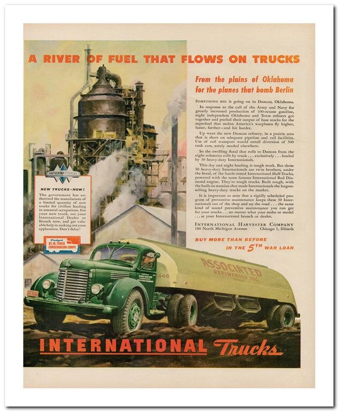 8x10 Vintage Ad 1944 International Trucks 02062503197