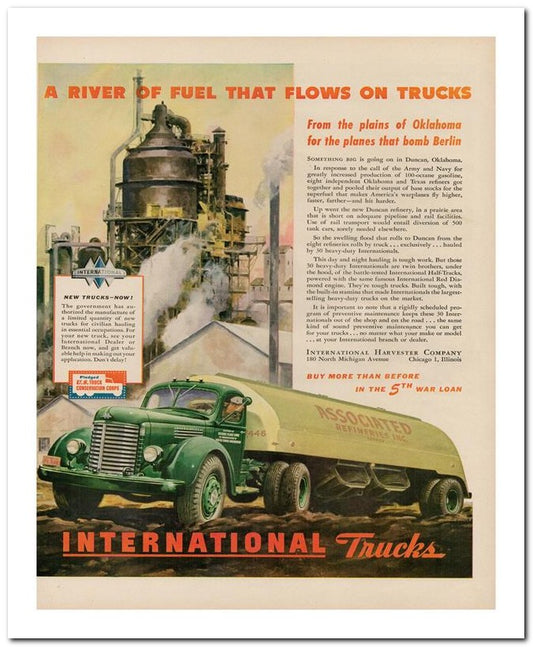 8x10 Vintage Ad 1944 International Trucks 02062503197