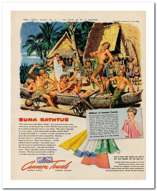8x10 Vintage Ad 1944 Cannon Towels 02062503203