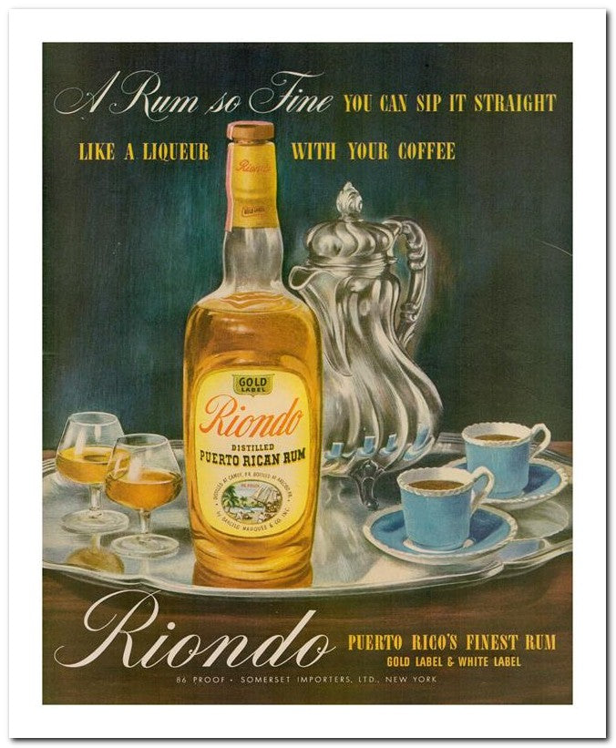 8x10 Vintage Ad 1944 Riondo 02062503205