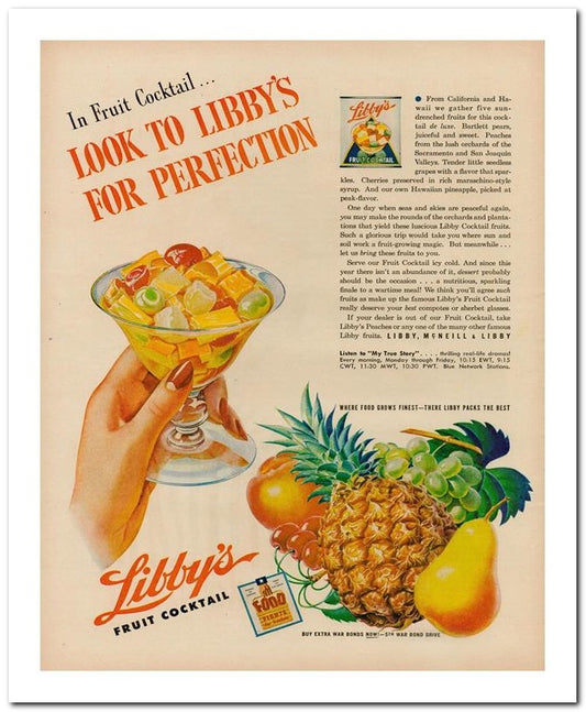 8x10 Vintage Ad 1944 Libby's 02062503208