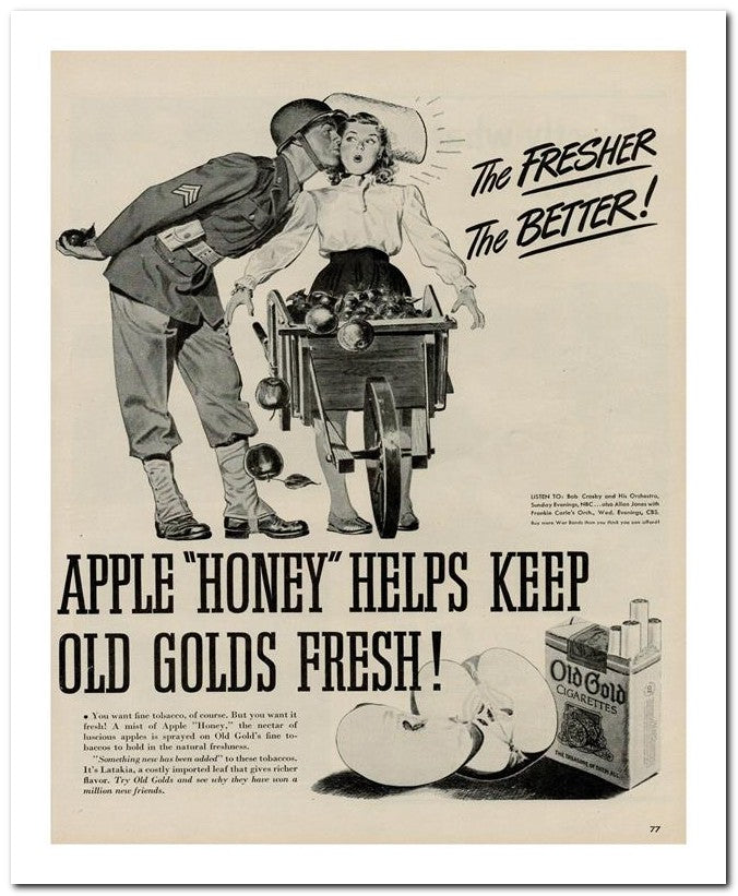 8x10 Vintage Ad 1944 Apple Honey Helps Keep 02062503224
