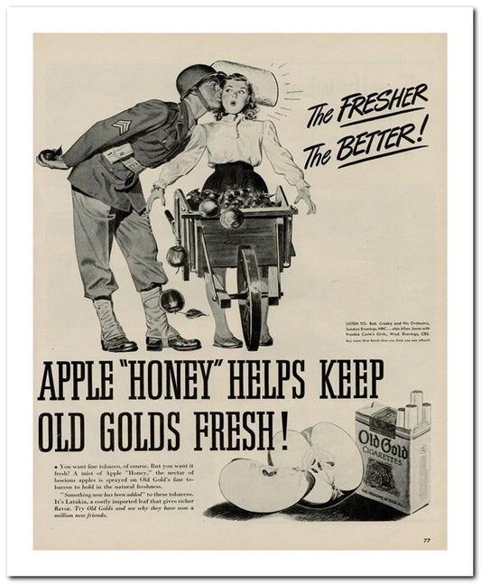 8x10 Vintage Ad 1944 Apple Honey Helps Keep 02062503224