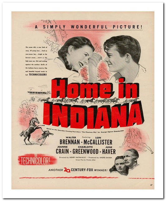 8x10 Vintage Ad 1944 Indiana 02062503229
