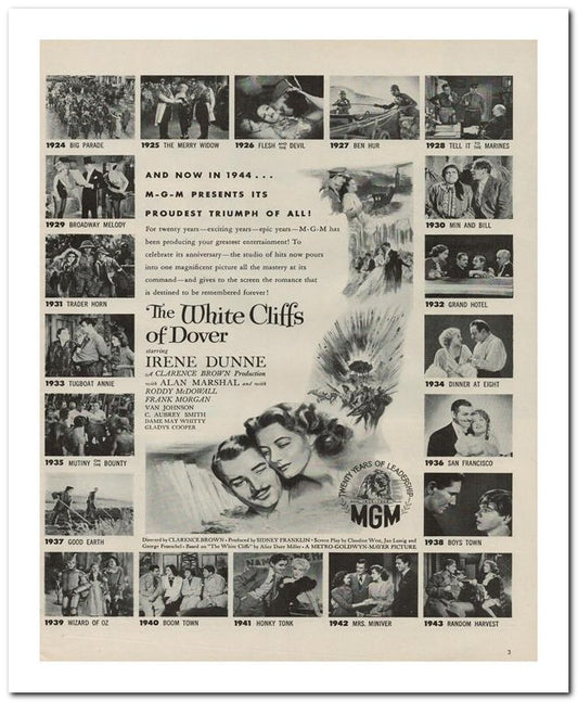 8x10 Vintage Ad 1944 The White Cliffs 02062503231