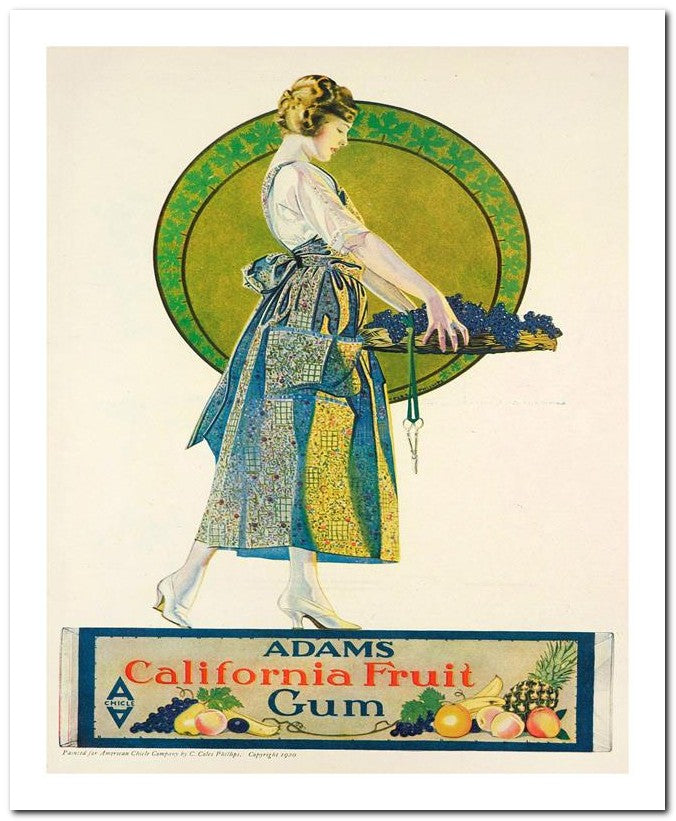 8x10 1920s Ad Adams Fruit Gum 07042500005