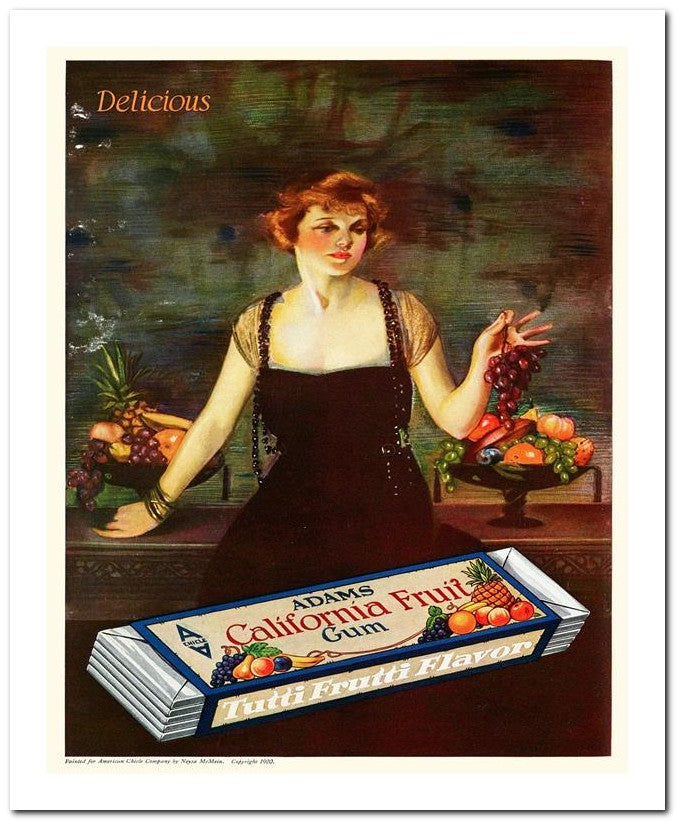 8x10 1920s Ad Adam’s California Gum 07042500006
