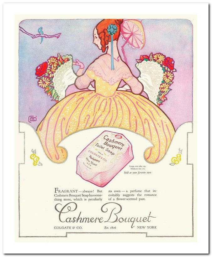 8x10 1920s Ad Cashmere Bouquet Toilet Soap 07042500009