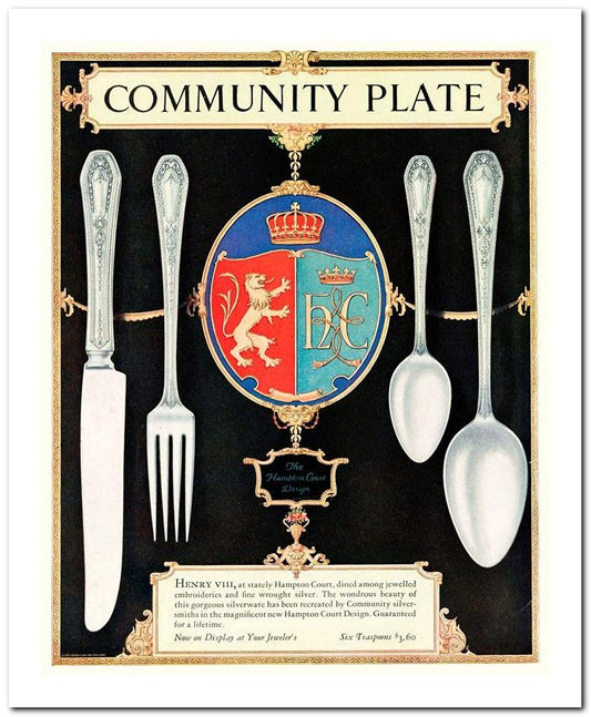 8x10 1920s Ad Community Plate 07042500012