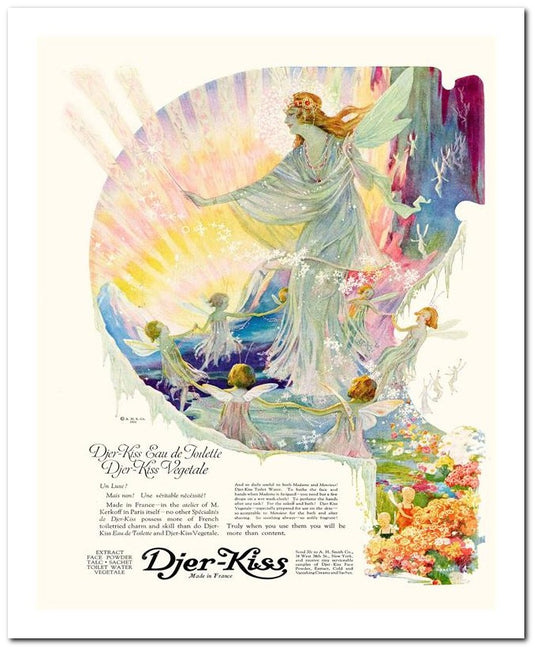 8x10 1920s Ad Djer-Kiss Eau De Toilette 07042500013