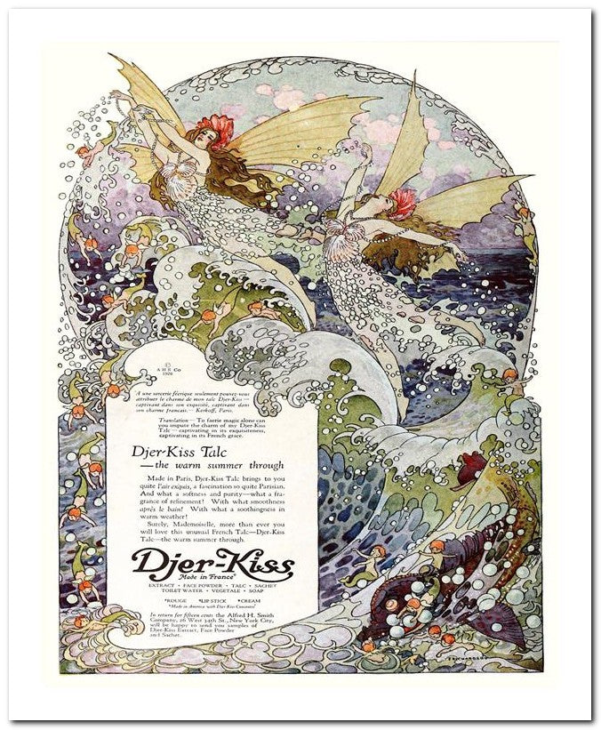 8x10 1920s Ad Djer-Kiss Talc 07042500014