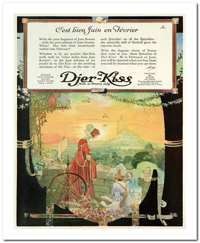 8x10 1920s Ad Djer-Kiss, C’est Bien Juin En Fevrier 07042500015