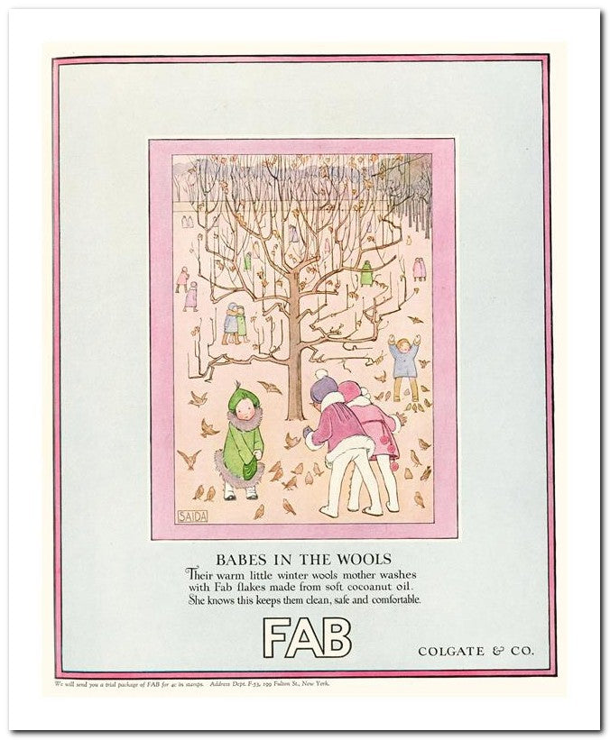 8x10 1920s Ad Fab, Babes In The Wools 07042500023