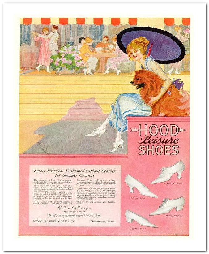 8x10 1920s Ad Hood Leisure Shoes 07042500026