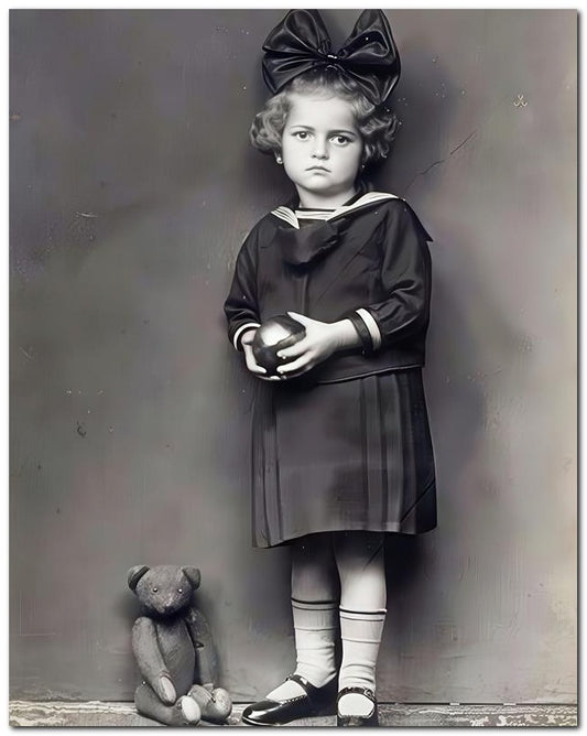 Belle Epoque Children 1900's Ball Bear 8x10 Photo Print 23052500007