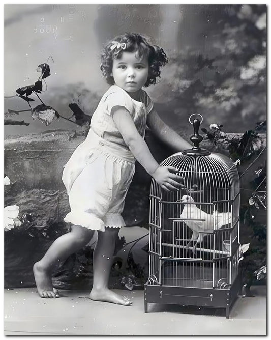 Belle Epoque Children 1900's Bloomers Cage 8x10 Photo Print 23052500012