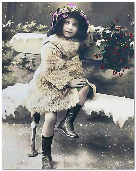 Belle Epoque Children 1900's Button Boots 8x10 Photo Print 23052500017