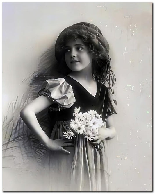 Belle Epoque Children 1900's Child Daisy S 8x10 Photo Print 23052500019