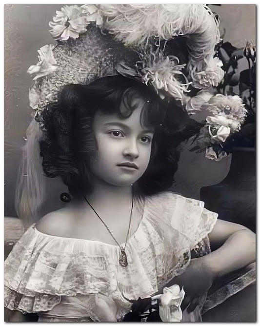 Belle Epoque Children 1900's Dolled Up 8x10 Photo Print 23052500025