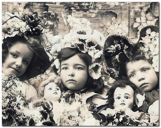 Belle Epoque Children 1900's Kids Dolls 8x10 Photo Print 23052500037