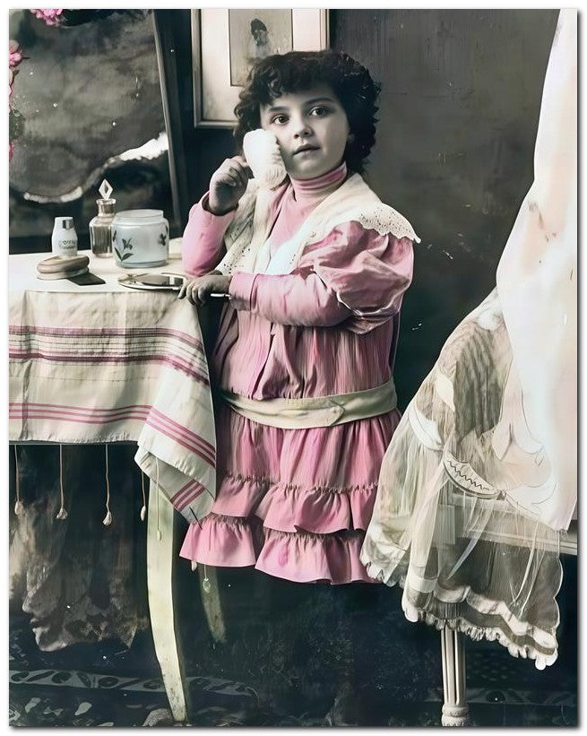 Belle Epoque Children 1900's Puff Kid 8x10 Photo Print 23052500045