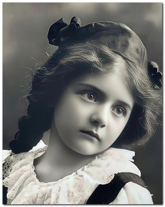 Belle Epoque Children 1900's Sad Eyes 8x10 Photo Print 23052500048