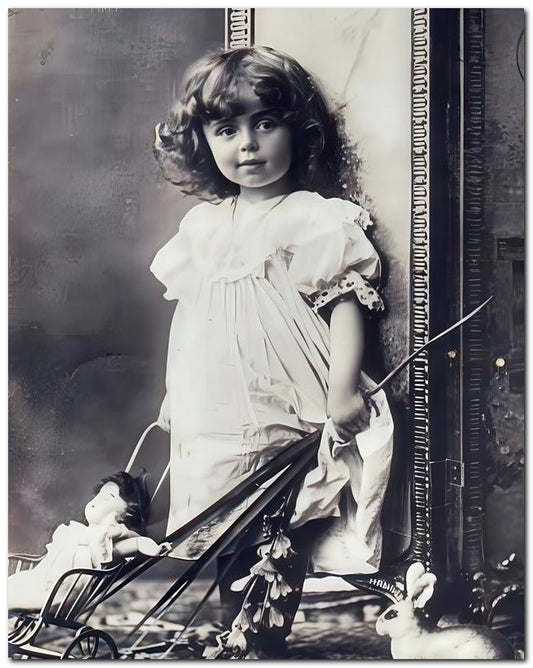 Belle Epoque Children 1900's Toy Rabbit 8x10 Photo Print 23052500052