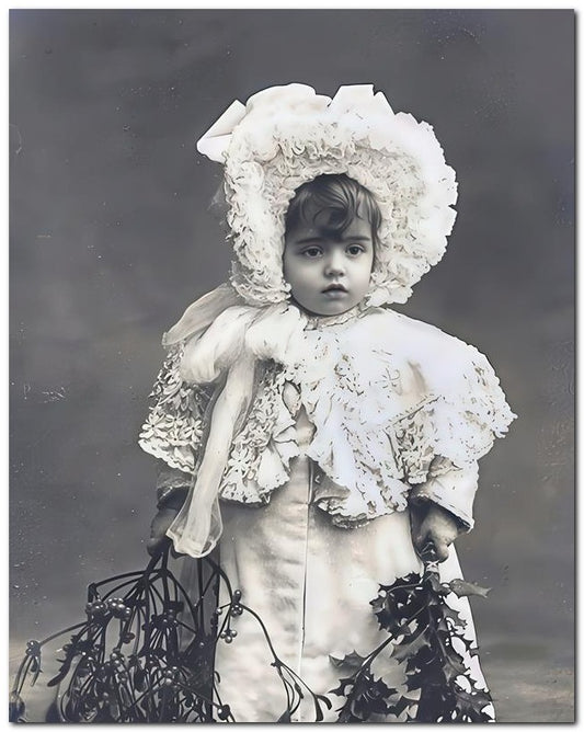 Belle Epoque Children 1901 Baby Lace 8x10 Photo Print 23052500055