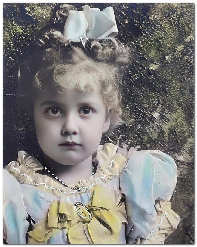 Belle Epoque Children 1903 Blond Curls 8x10 Photo Print 23052500065
