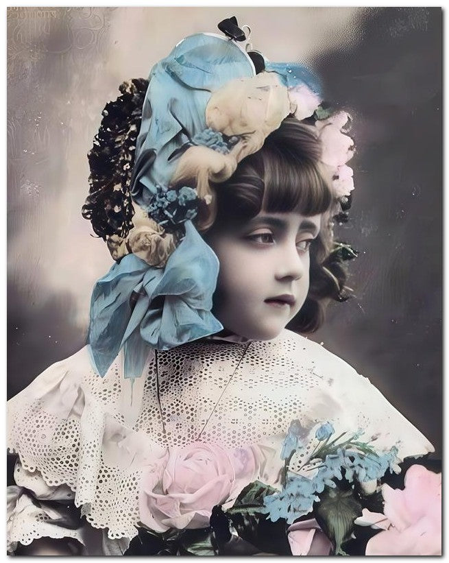Belle Epoque Children 1903 Lace Roses 8x10 Photo Print 23052500071