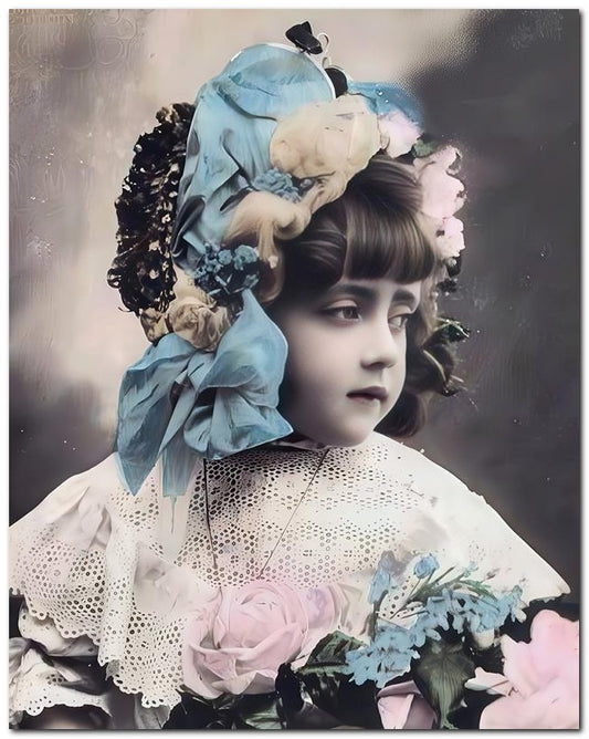 Belle Epoque Children 1903 Lace Roses 8x10 Photo Print 23052500071