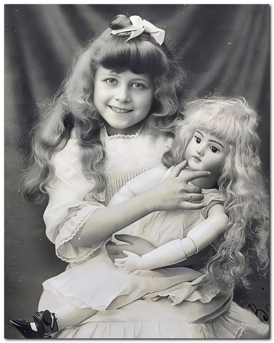 Belle Epoque Children 1903 Smile Doll 8x10 Photo Print 23052500073