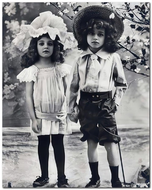 Belle Epoque Children 1904 Very Cute Kids 8x10 Photo Print 23052500074