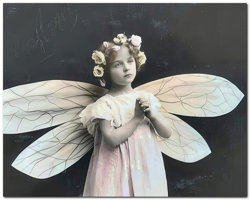 Belle Epoque Children 1905 Fairy Child 8x10 Photo Print 23052500084