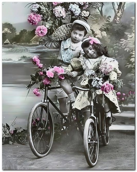 Belle Epoque Children 1905 Kids Bikes 8x10 Photo Print 23052500092