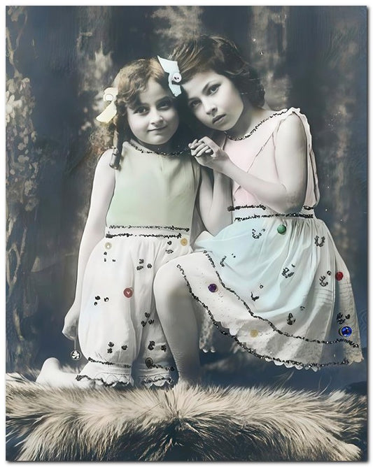 Belle Epoque Children 1906 Friends Forever 8x10 Photo Print 23052500111