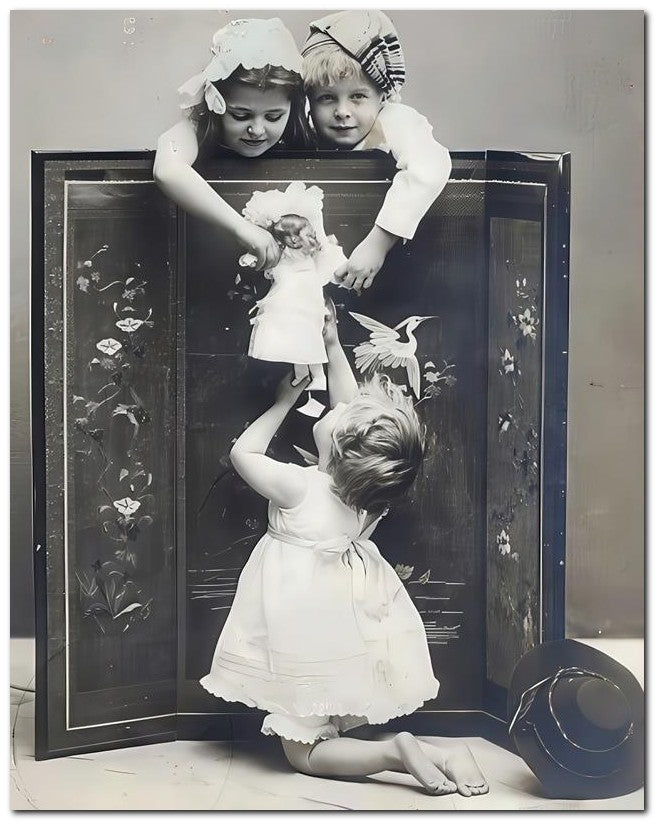 Belle Epoque Children 1907 3 Kids Doll 8x10 Photo Print 23052500130