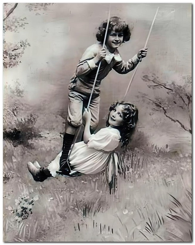 Belle Epoque Children 1907 Ropes Wing 8x10 Photo Print 23052500171