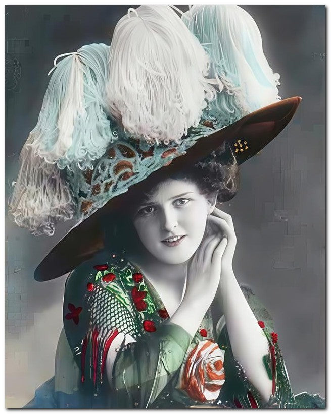 Belle Epoque Children 1909 Strange Hat 8x10 Photo Print 23052500304