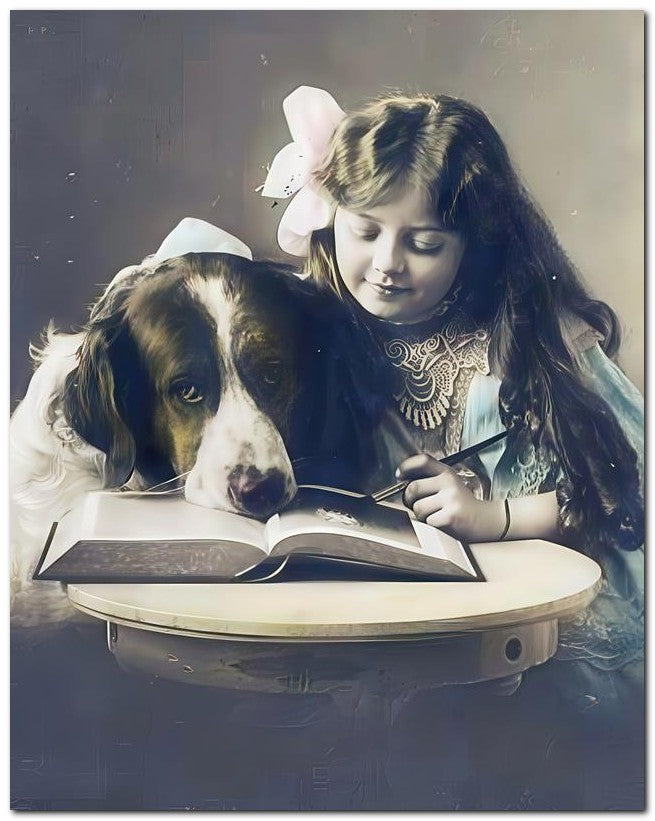 Belle Epoque Children 1910 Be Nard Girl 8x10 Photo Print 23052500364
