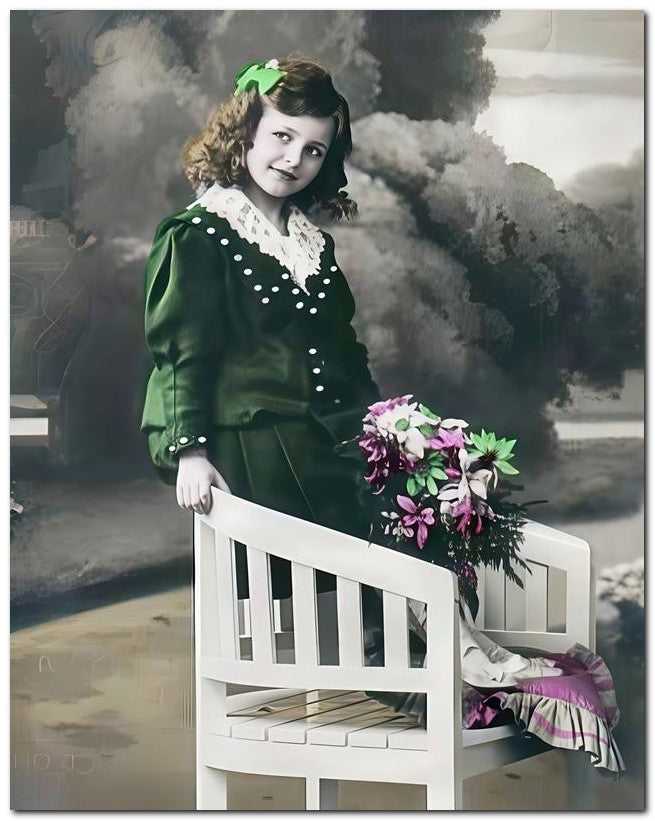Belle Epoque Children 1910 Bench Sit 8x10 Photo Print 23052500376