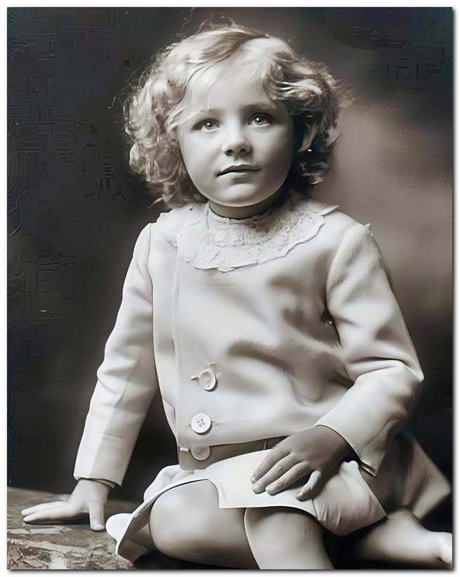 Belle Epoque Children 1910 Blonde Cutie 8x10 Photo Print 23052500406