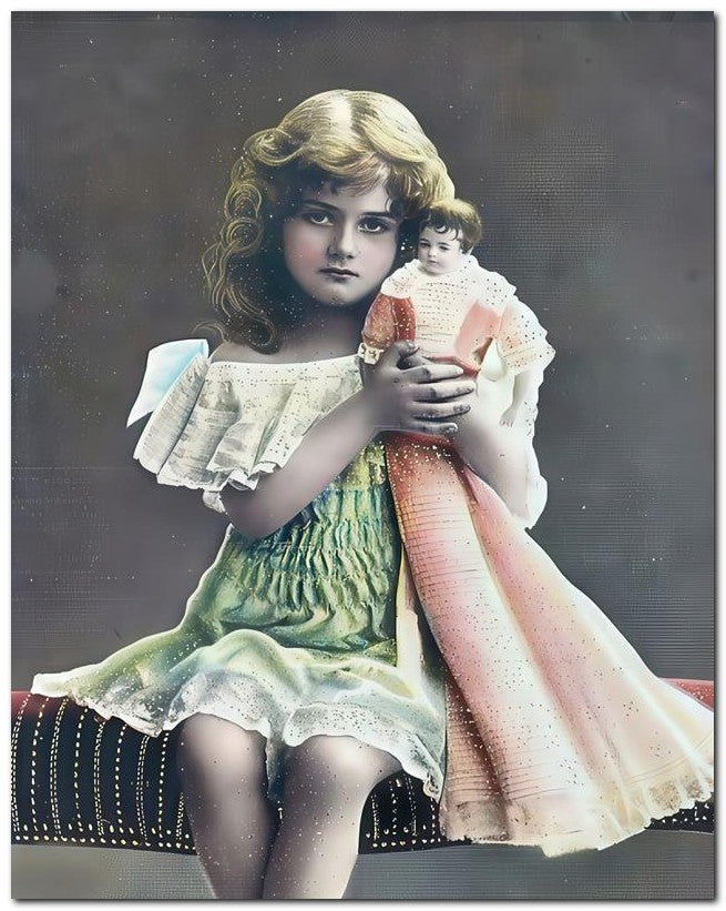 Belle Epoque Children 1910 Fancy Doll 8x10 Photo Print 23052500615