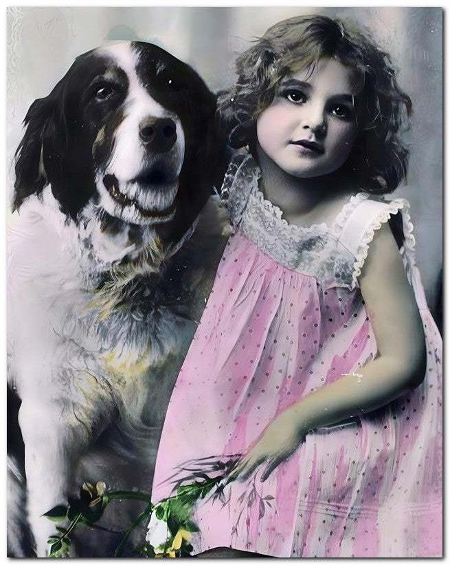 Belle Epoque Children 1910 Girl Be Nard 8x10 Photo Print 23052500653