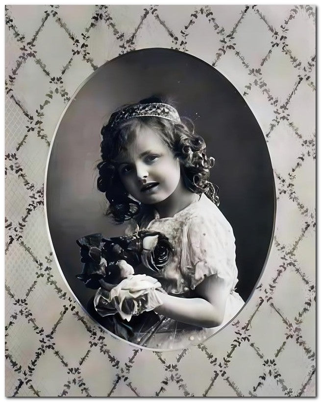 Belle Epoque Children 1910 Girl Cats 8x10 Photo Print 23052500661